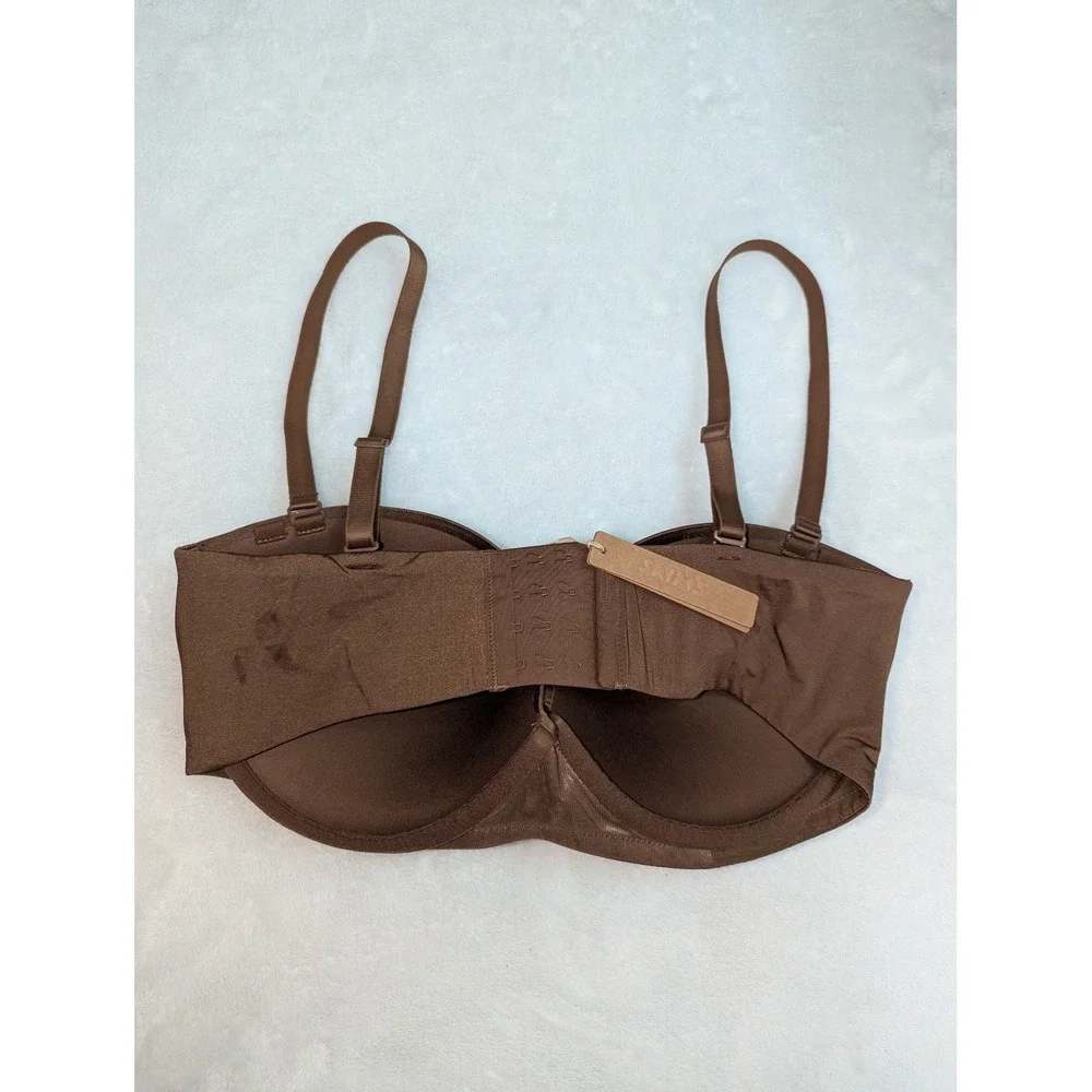 Skims Ultimate Push-Up Strapless Bra Jasper Brown 38DD BA-BAN-3208 NWT - Picture 7 of 8